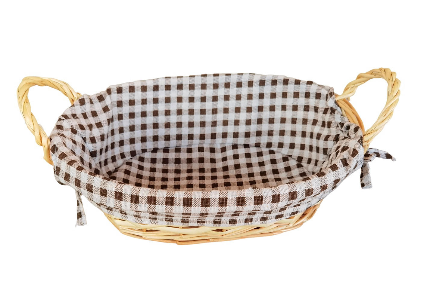 DEKOKORB - Taupe/Beige, Natur, Holz/Textil (30/12/23cm)