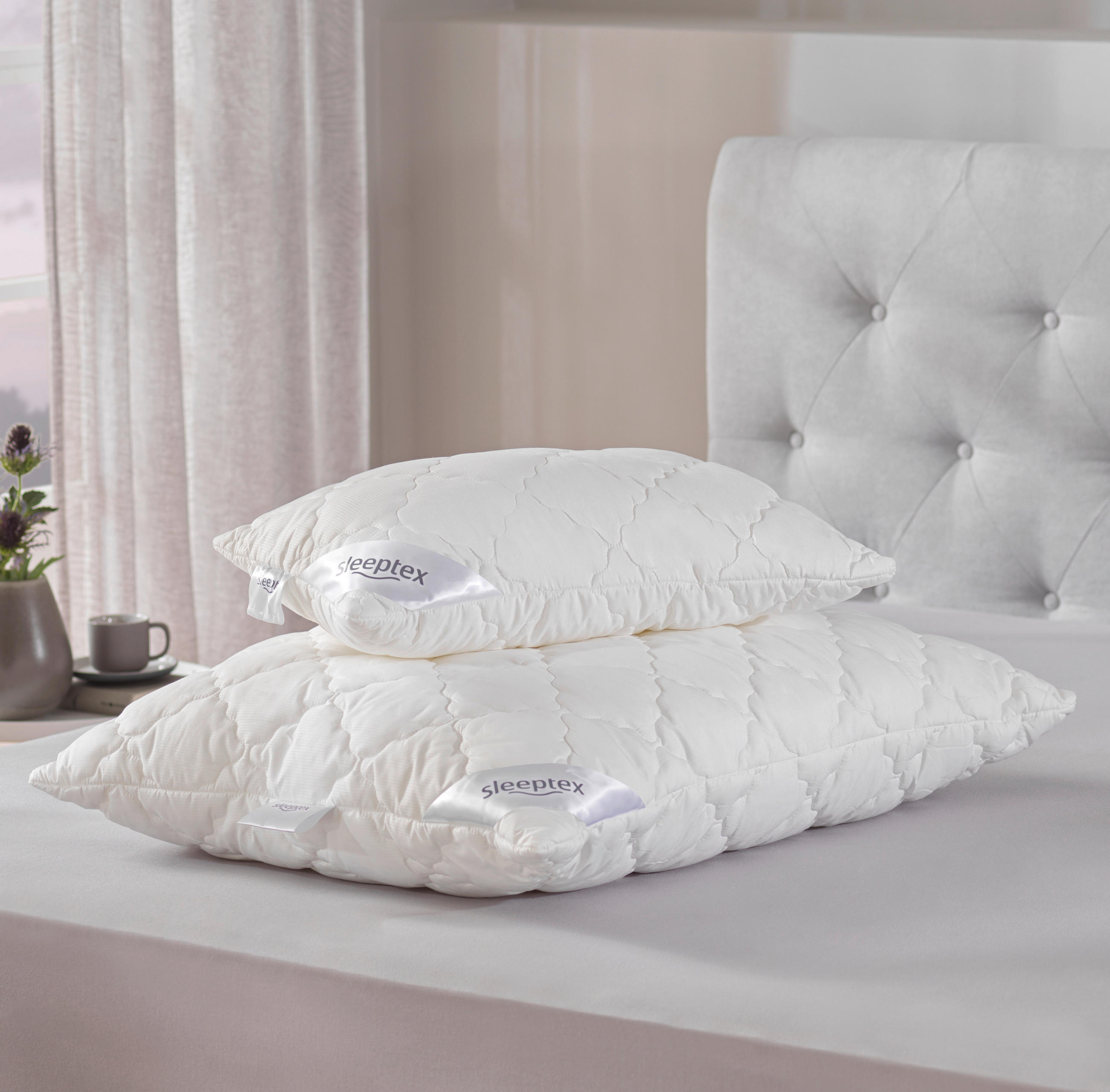 KOPFPOLSTER 40/60 cm   - Weiß, Basics, Textil (40/60cm) - Sleeptex