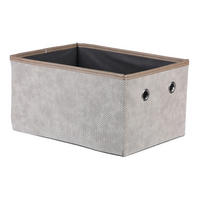 KOŠÍK sivá - sivá, Konventionell, textil (34/18/23cm)