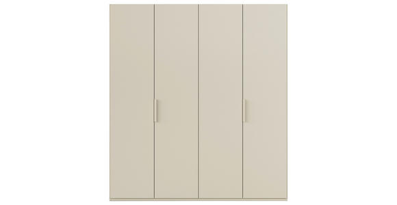 DREHTÜRENSCHRANK 201/235/61 cm,  in Champagner, 4-türig  - Champagner, Basics, Holzwerkstoff/Metall (201/235/61cm) - Novel