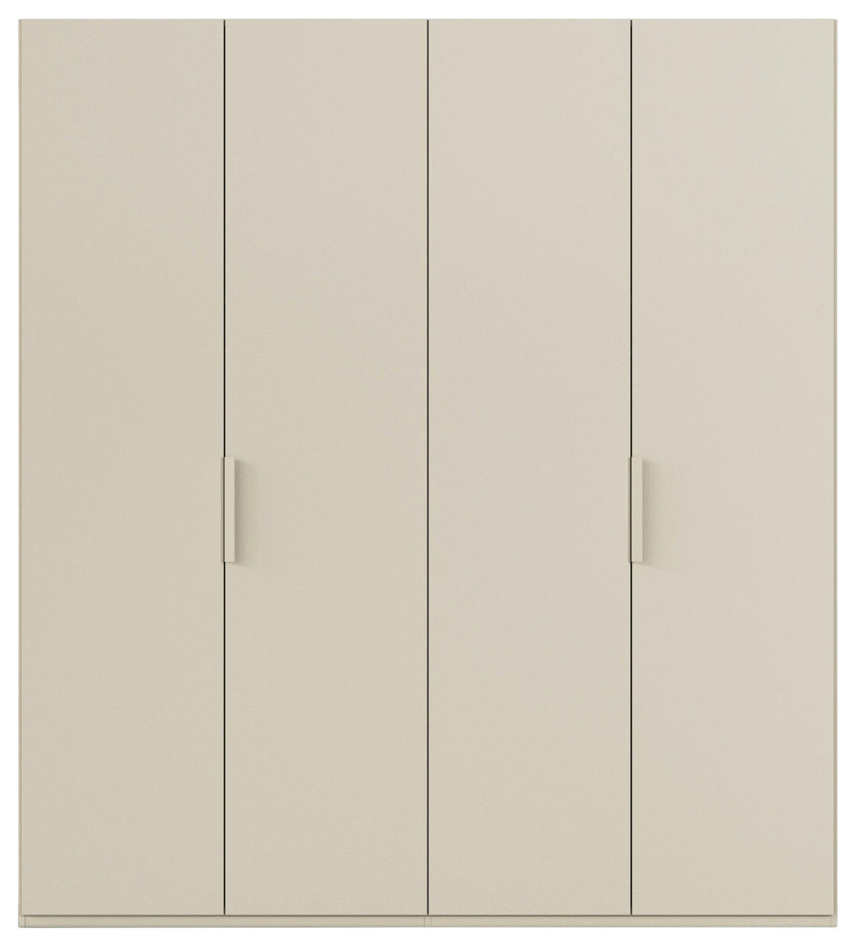 DREHTÜRENSCHRANK 201/235/61 cm,  in Champagner, 4-türig  - Champagner, Basics, Holzwerkstoff/Metall (201/235/61cm) - Novel