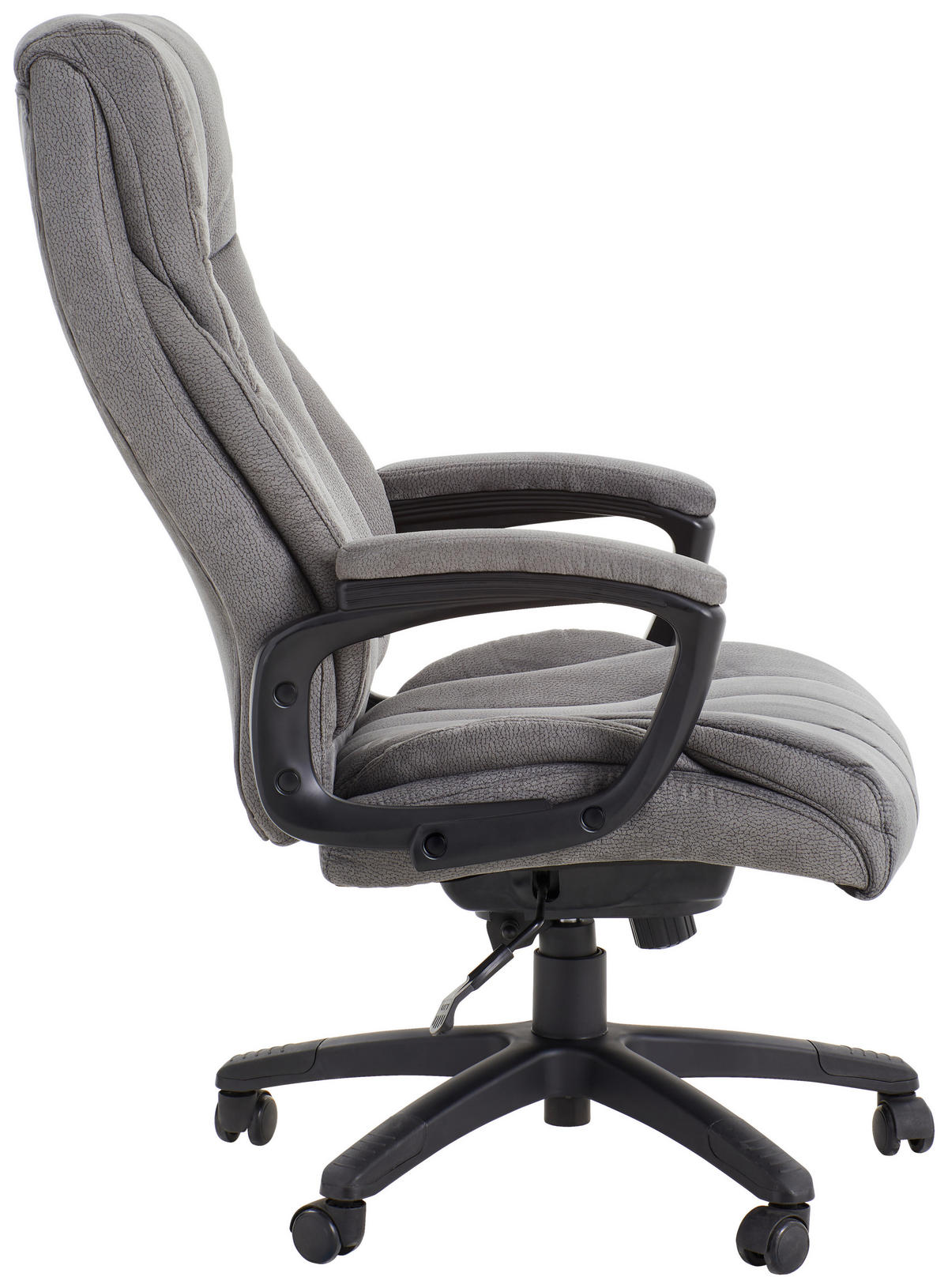 CHEFSESSEL Grau, Schwarz  - Schwarz/Grau, KONVENTIONELL, Kunststoff/Textil (68/113-121/68cm)