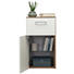 MIDISCHRANK 45/84/33 cm - Chromfarben/Eichefarben, Design, Glas/Holzwerkstoff (45/84/33cm) - Sadena MIDISCHRANK 45/84/33 cm - Chromfarben/Eichefarben, Design, Glas/Holzwerkstoff (45/84/33cm) - Sadena