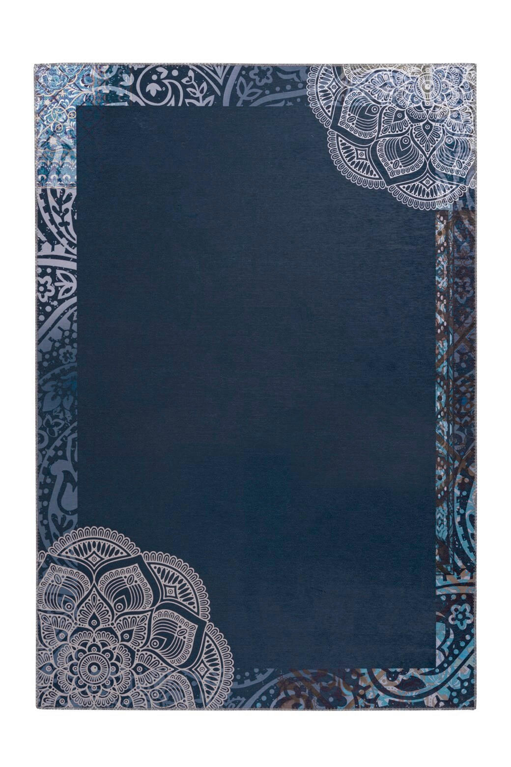 Covor Cu Țesătură Plată  - albastru/multicolor, Basics, textil (130/190cm) - Kayoom