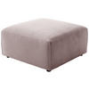 HOCKER Cord Altrosa  - Schwarz/Altrosa, Design, Kunststoff/Textil (80/71/80cm) - Pure Home Lifestyle