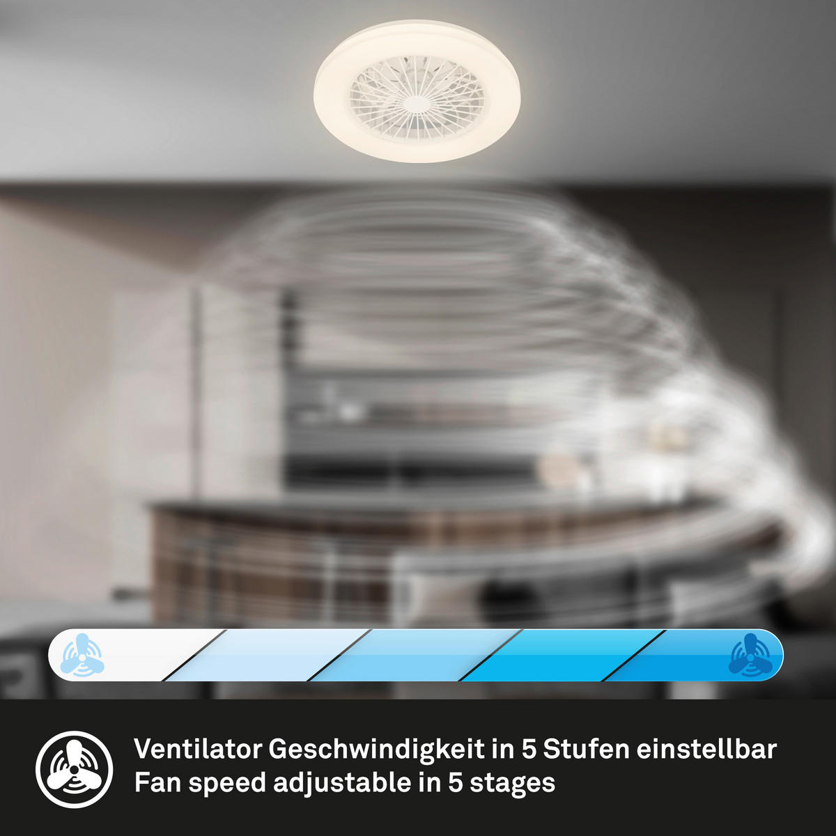 STROPNI VENTILATOR   //3000-6500 K// - Basics (48,5/14,5cm)