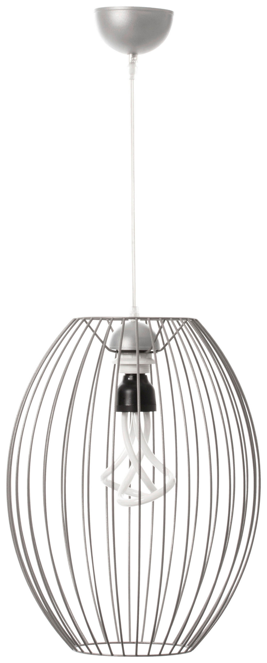 HÄNGELEUCHTE 32/32/41 cm   - Silberfarben, Basics, Metall (32/32/41cm) - Kayoom