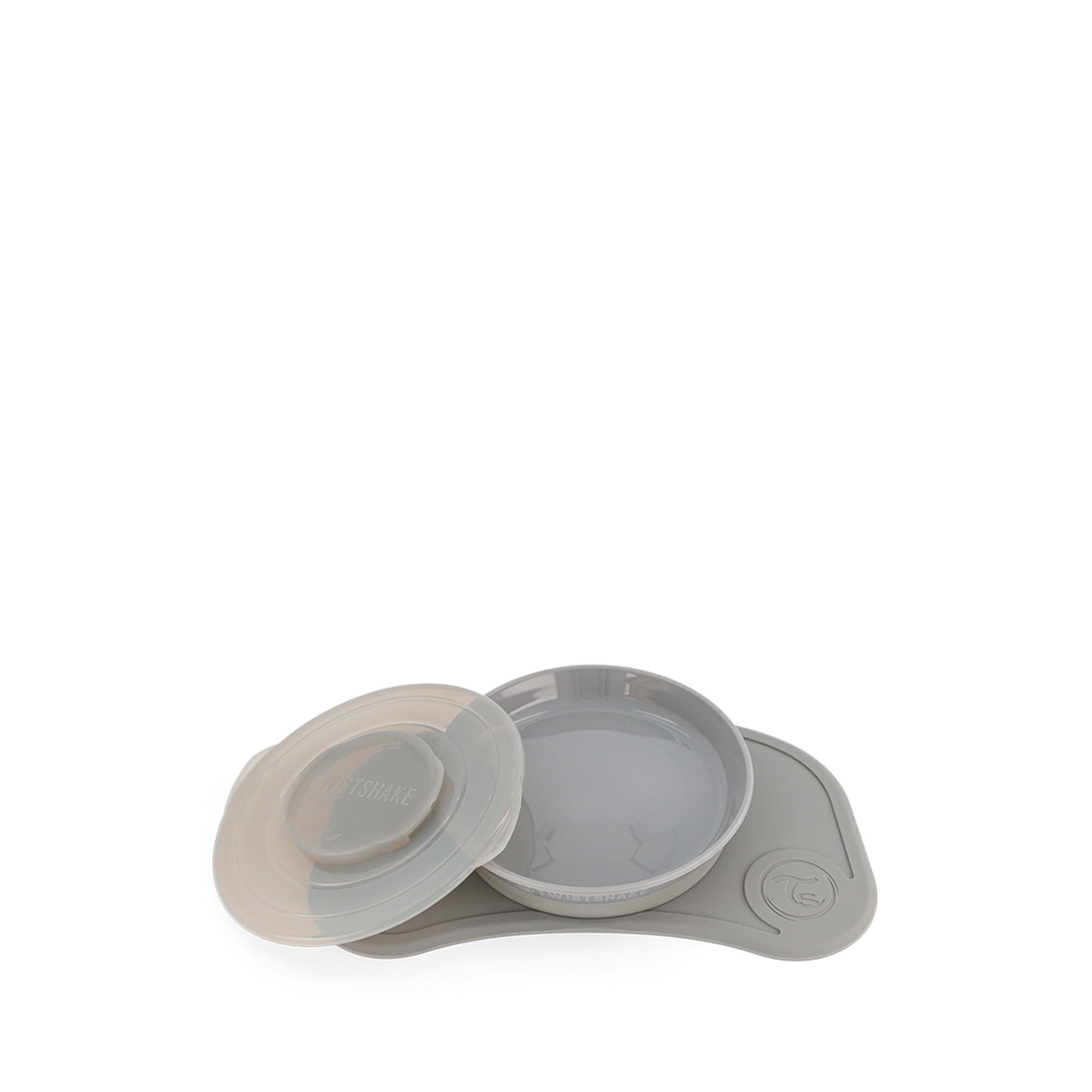 KINDERGESCHIRR 2-teilig  - Grau, Basics, Kunststoff (21/5.5/33cm) - Twistshake