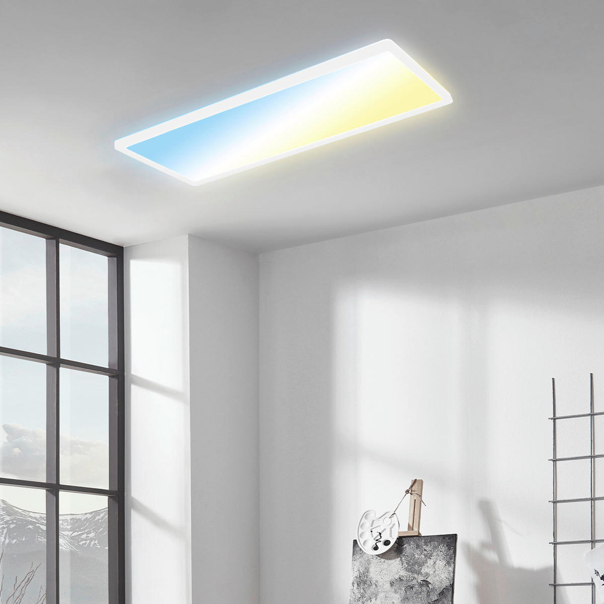 LED-PANEEL Slim 58/20/3 cm   - Weiß, MODERN, Kunststoff (58/20/3cm)
