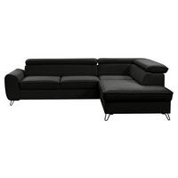 Freisteller von Stylife ECKSOFA inkl. Funktion Schwarz Flachgewebe.