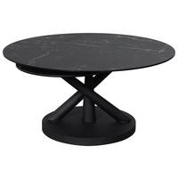 MĂSUțĂ DE CAFEA metal, sticlă, ceramică 88-150/88/43 cm   - negru, Design, ceramică/sticlă (88-150/88/43cm) - Dieter Knoll