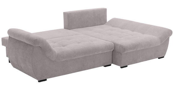 ECKSOFA Beige Flachgewebe - Beige/Schwarz, Design, Kunststoff/Textil (278/175cm) - Xora