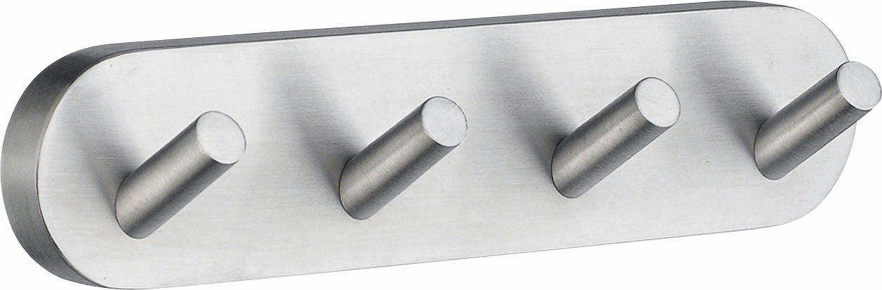 HAKENLEISTE  in Chromfarben  - Chromfarben, Basics, Metall (17,8/4cm)