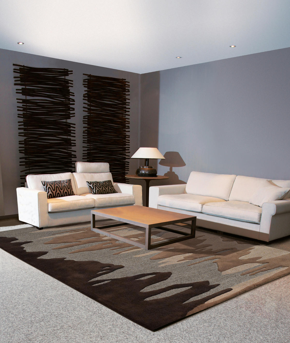 FLACHWEBETEPPICH Wohnzimmer 90/160 cm Braun rechteckig  - Braun, Basics, Textil (90/160cm) - Kayoom