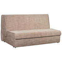 ZOFA S POSTELJNO FUNKCIJO,  rjava tekstil  - črna/rjava, Konvencionalno, tekstil (166/87/110cm) - Boxxx