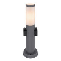 WEGELEUCHTE 12,7/45 cm   - Anthrazit/Opal, Design, Kunststoff/Metall (12,7/45cm) - Globo