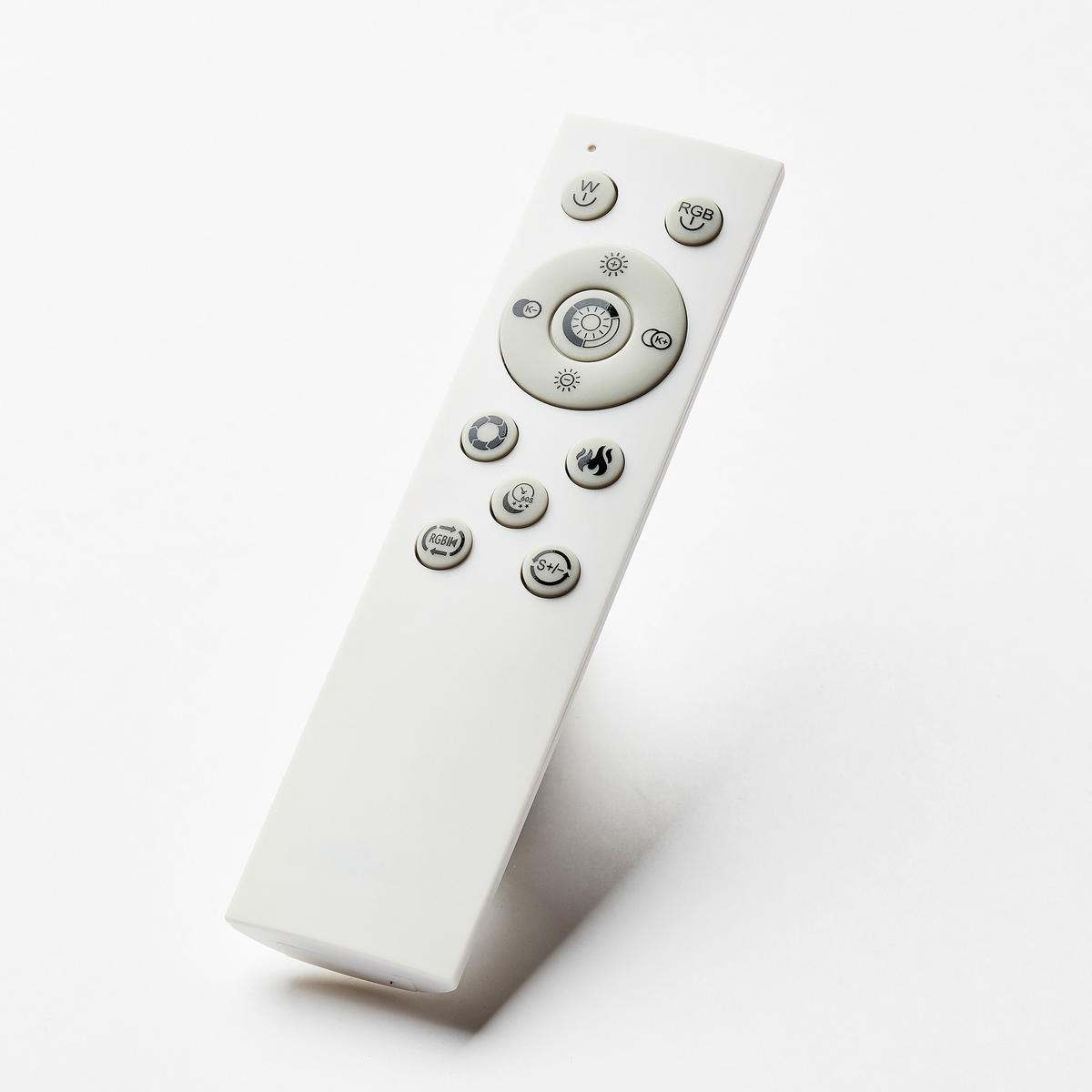 LED PLAFONJERA - bela/crna, Dizajnerski, plastika (50/3cm)