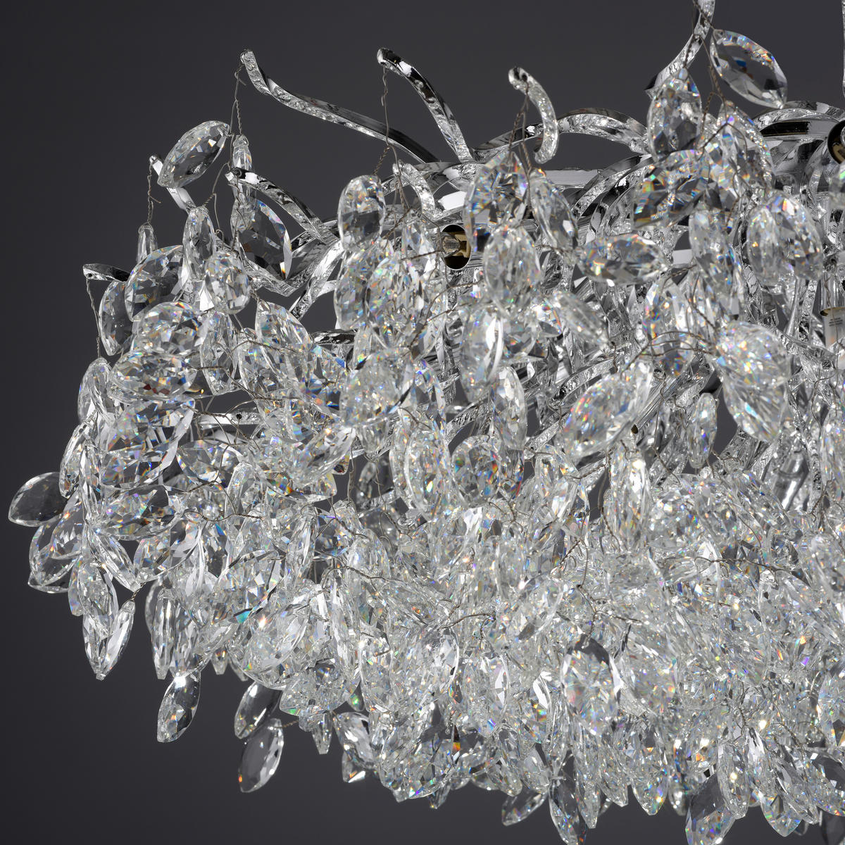 DECKENLEUCHTE 80/80/37 cm   - Chromfarben, Design, Kunststoff/Metall (80/80/37cm) - Paul Neuhaus