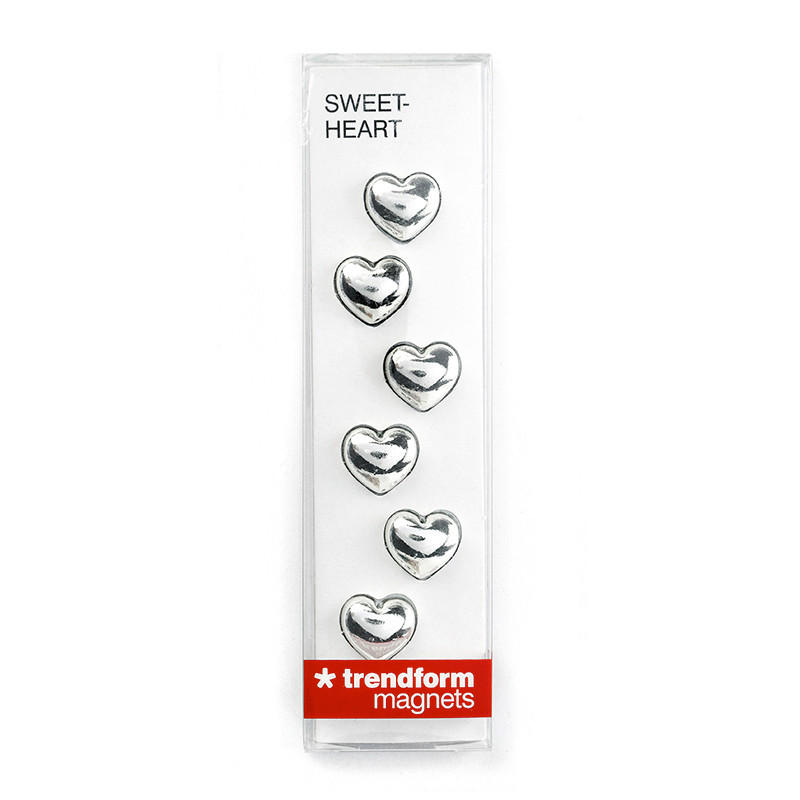 MAGNETSET  - Silberfarben, Basics, Metall (1,4/1,3/0,5cm)