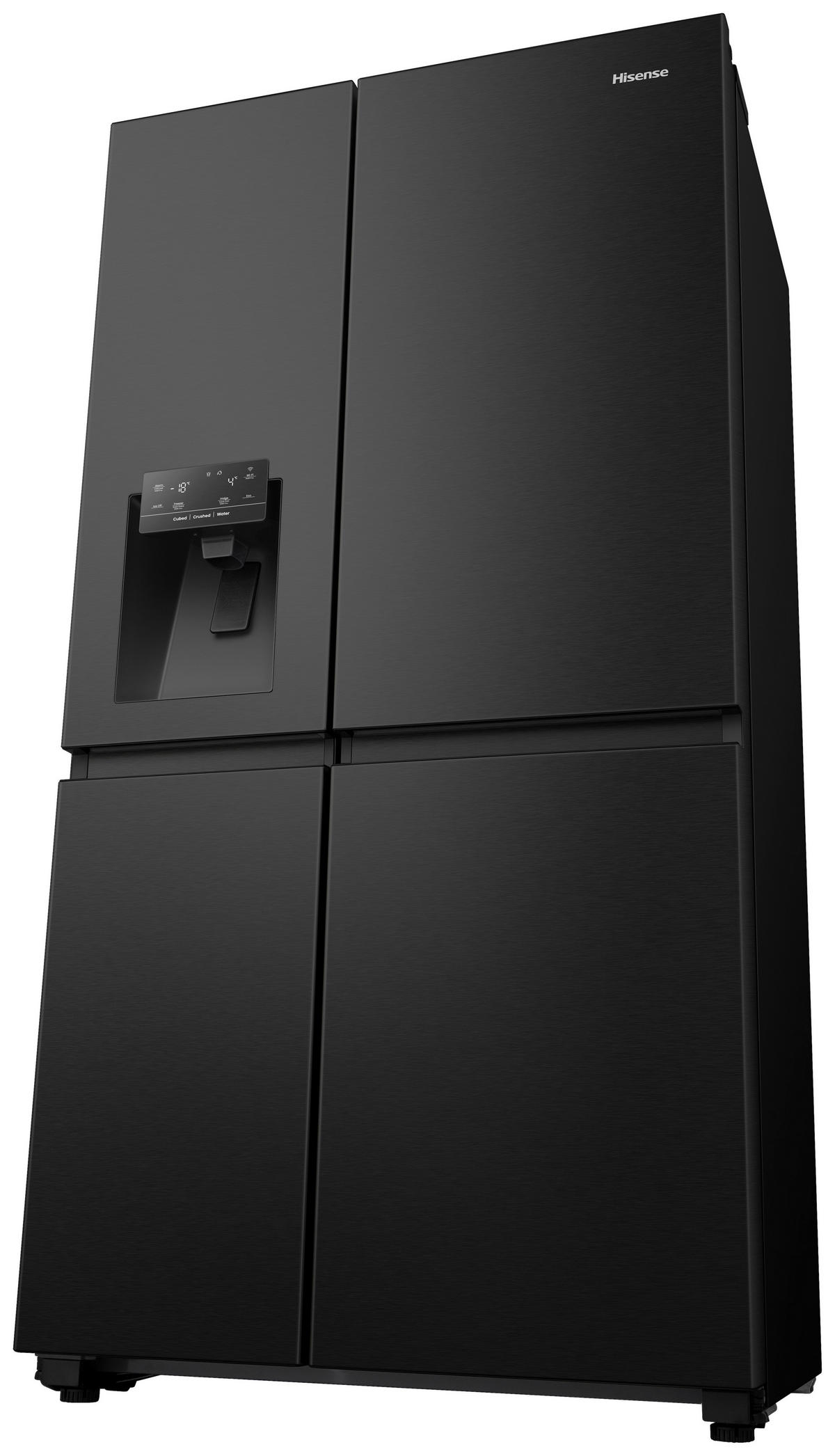 SIDE-BY-SIDE 91/179/73 cm RS818N4TFE  - Schwarz, LIFESTYLE, Metall (91/179/73cm) - Hisense