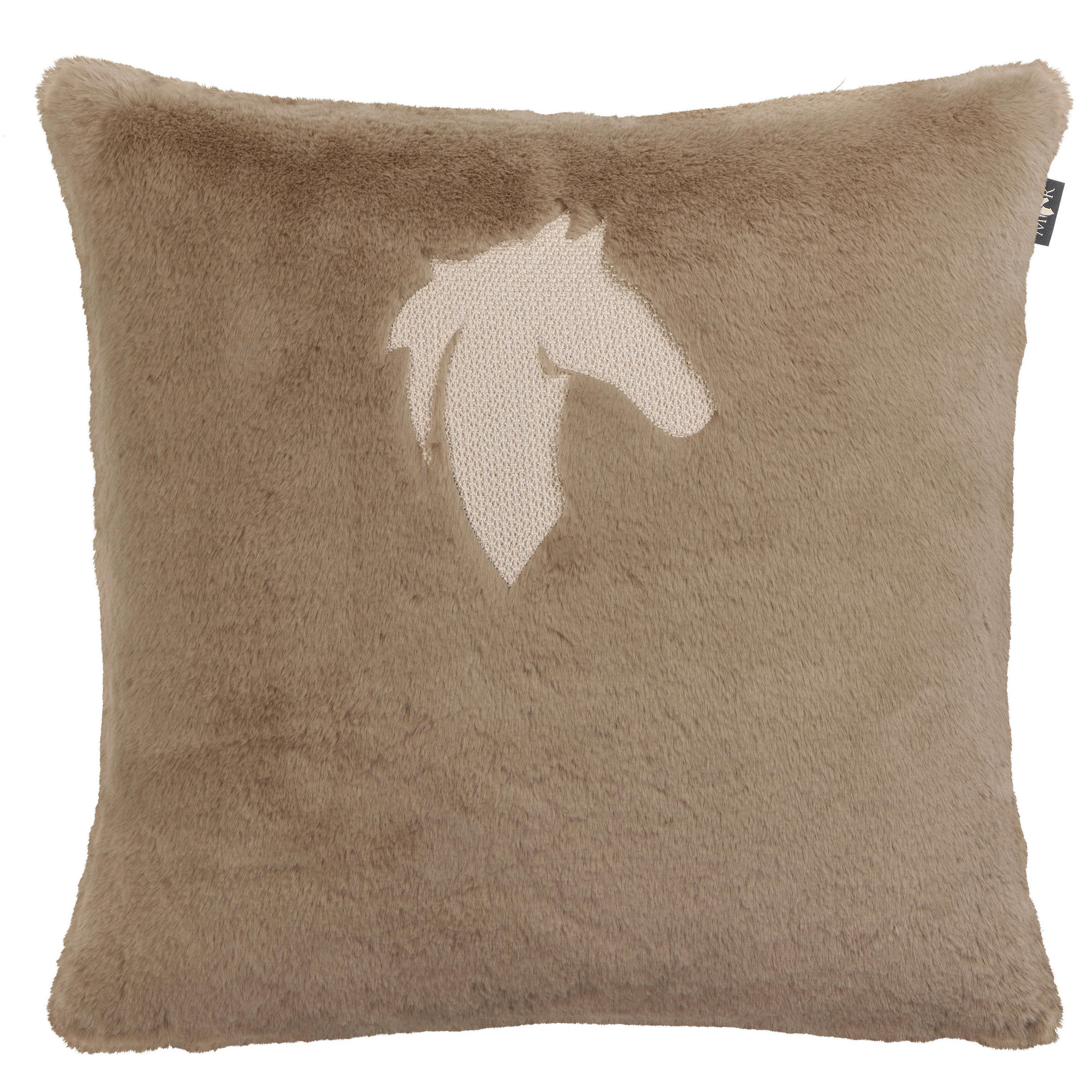 FELLKISSENHÜLLE Marcel.Remus.Design- Felantix beige 45/45 cm  - Beige, Design, Textil (45/45cm)