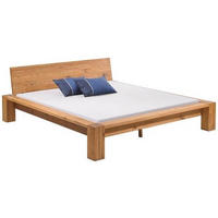 BALKENBETT 200/200 cm  in Eichefarben   - Eichefarben, Design, Holz (200/200cm) - Hasena