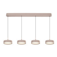 LED-HÄNGELEUCHTE Valensole 105/150/17,5 cm  - Sandfarben, Design, Metall (105/150/17,5cm)