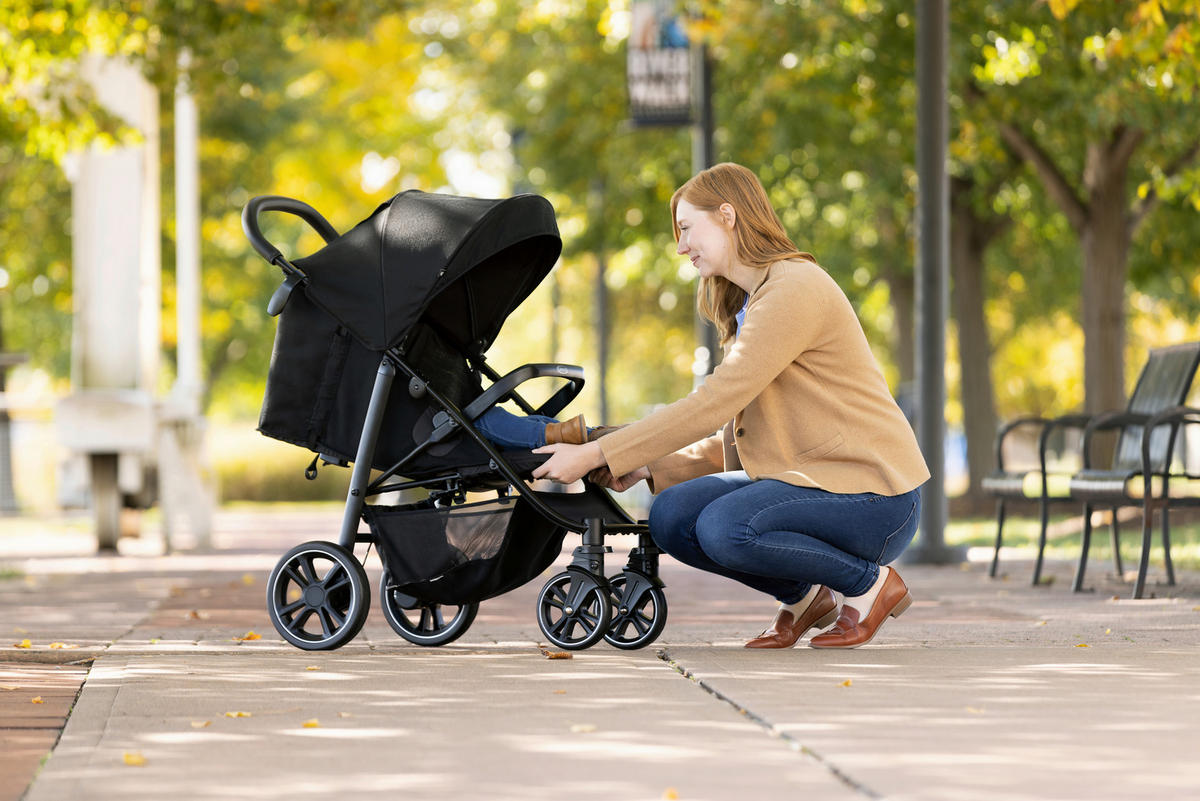 BUGGY EEZEFOLD  - Schwarz/Grau, Basics, Textil/Metall (60/104/94cm) - Graco
