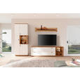 WOHNWAND  in Weiß, Wildeiche  305/202/50 cm  - Wildeiche/Anthrazit, Design, Glas/Holz (305/202/50cm) - Novel