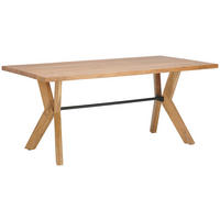 ESSTISCH Akazie Hartholz rechteckig Akaziefarben  - Akaziefarben, MODERN, Holz/Metall (175/76/90cm) - Livetastic