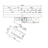 KÜCHENLEERBLOCK XO 8 270/150 cm  in Graphitfarben, Eichefarben  - Edelstahlfarben/Eichefarben, Design, Holzwerkstoff/Metall (270/150cm) - Xora
