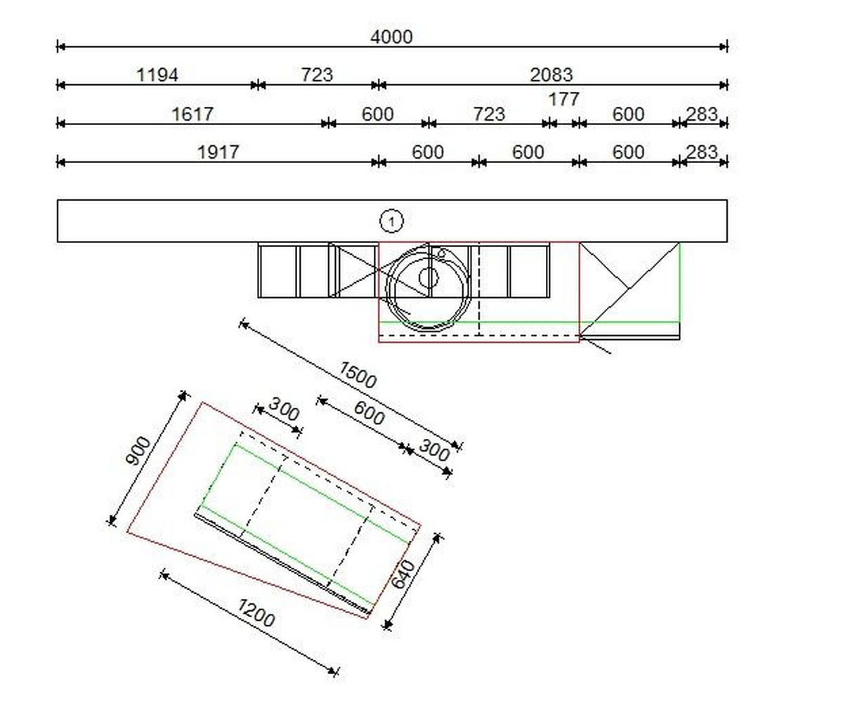 KÜCHENLEERBLOCK  270/150 cm  in Graphitfarben, Eichefarben  - Edelstahlfarben/Eichefarben, Design, Holzwerkstoff/Metall (270/150cm) - Xora