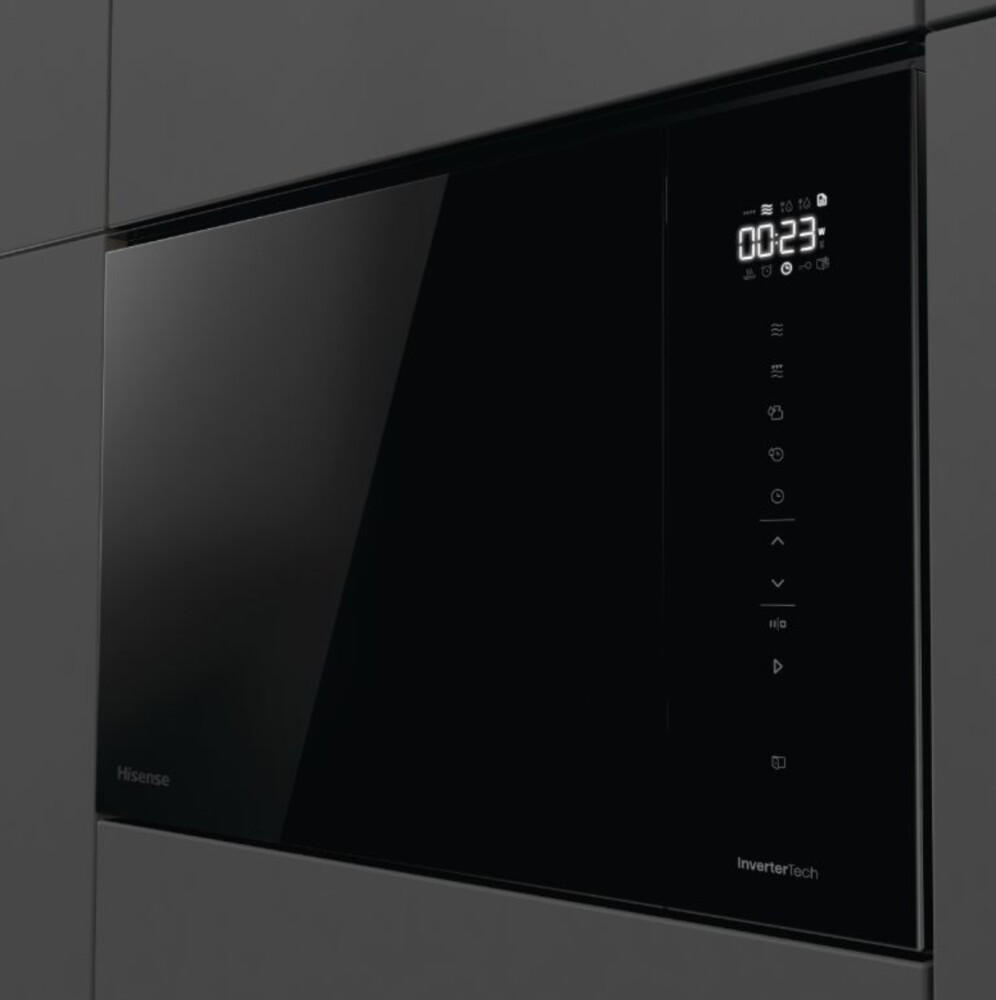 EINBAUMIKROWELLE BIM325GI63DBG  - Schwarz, MODERN, Metall (59,5/38,6/39,6cm) - Hisense