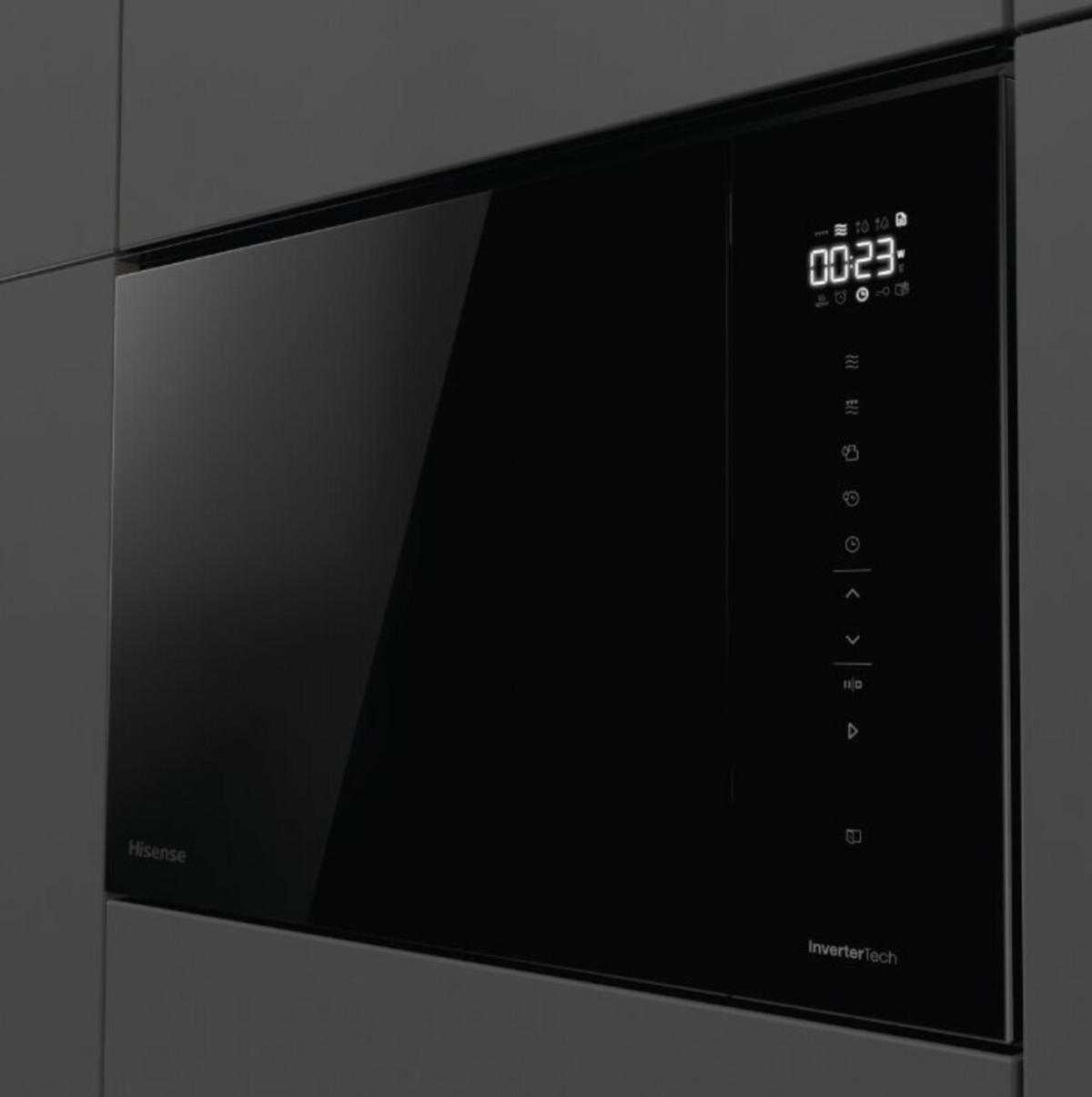 EINBAUMIKROWELLE BIM325GI63DBG  - Schwarz, MODERN, Metall (59,5/38,6/39,6cm) - Hisense
