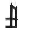 LED-HÄNGELEUCHTE Bury 118/22/150 cm  - Schwarz, Design, Metall (118/22/150cm) - Novel
