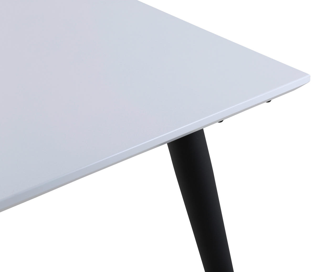 ESSTISCH rechteckig Schwarz, Weiß  - Schwarz/Weiß, Design, Kunststoff/Metall (195/90/76cm) - Livetastic