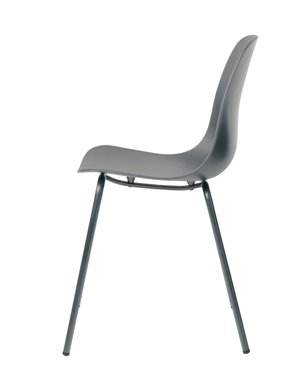 STUHL Grau  - Grau, Design, Kunststoff/Metall (50/84/50cm) - Boxxx
