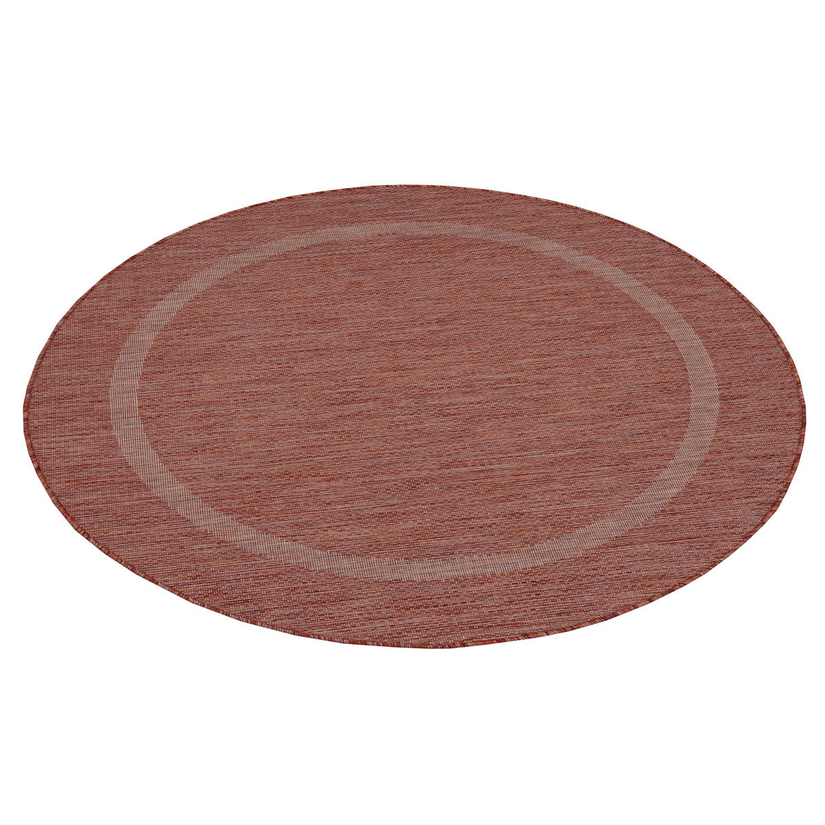 FLACHWEBETEPPICH 120/120 cm Relax Rot  - Rot, Basics, Textil (120/120cm) - Novel