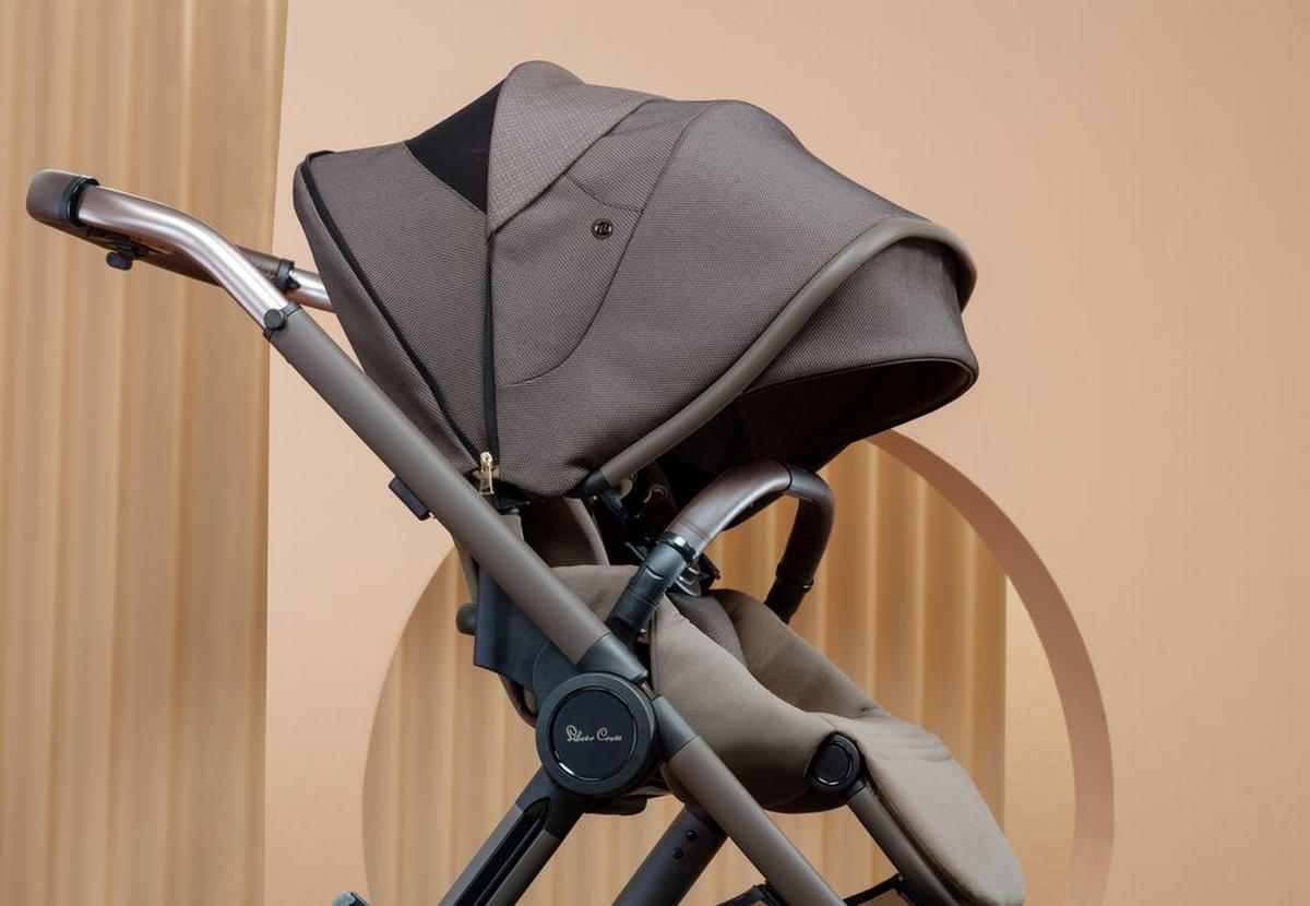 BARNVAGN Reef  - beige/greige, Design, metall/textil (85/98,5-112/61cm) - Silver Cross