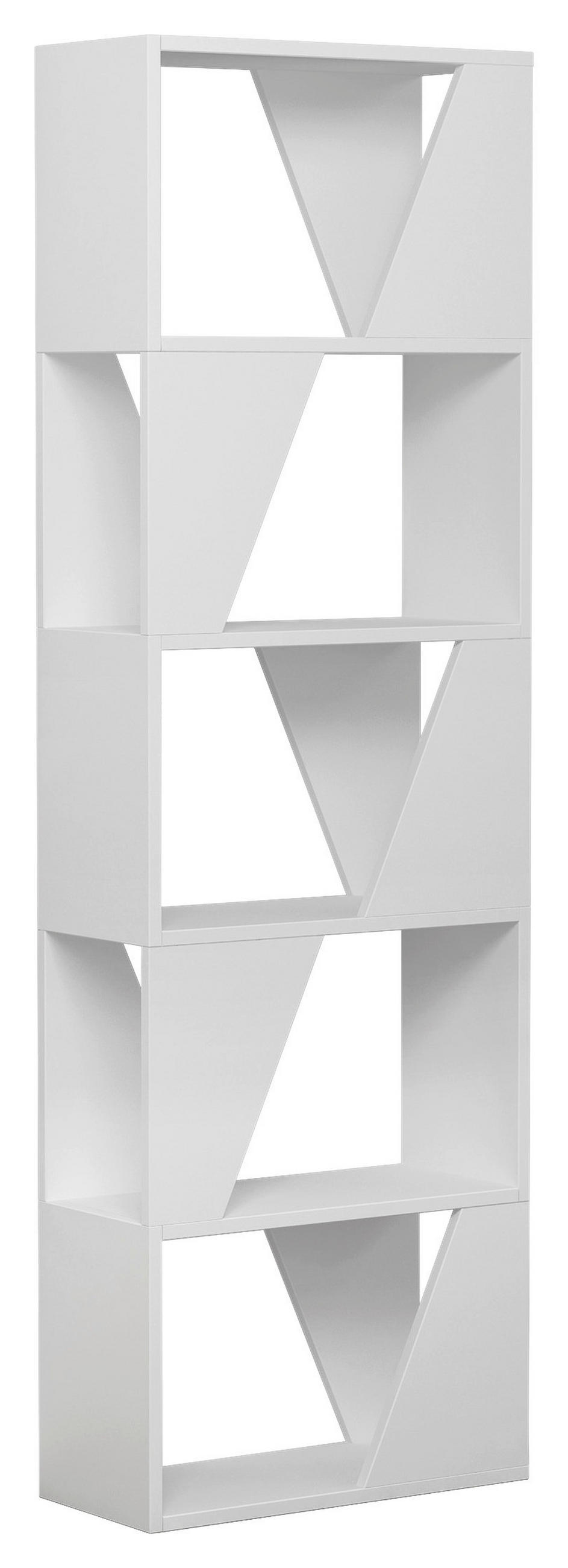REGAL  54/168/24 cm Weiss  - Weiss, Design, Holzwerkstoff (54/168/24cm) - Livetastic