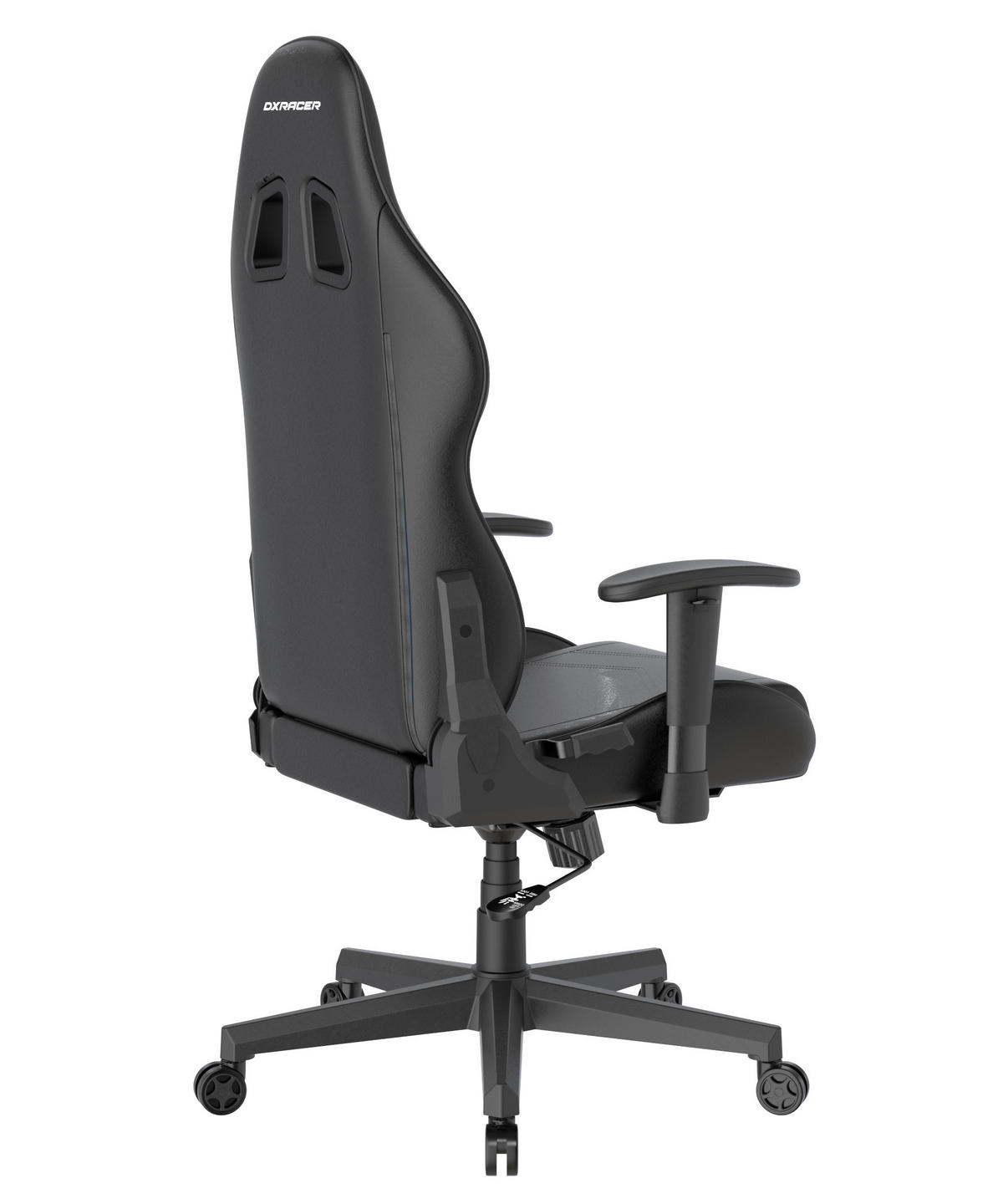GAMINGSTUHL  in Lederlook Schwarz  - Schwarz/Weiß, KONVENTIONELL, Kunststoff/Textil (70/132/70cm) - Dxracer