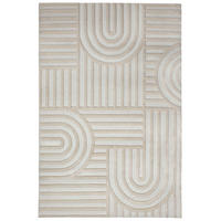 HOCHFLORTEPPICH 133/190 cm Elara Elfenbein rechteckig  - Elfenbein, Basics, Kunststoff/Textil (133/190cm) - Flair Rugs