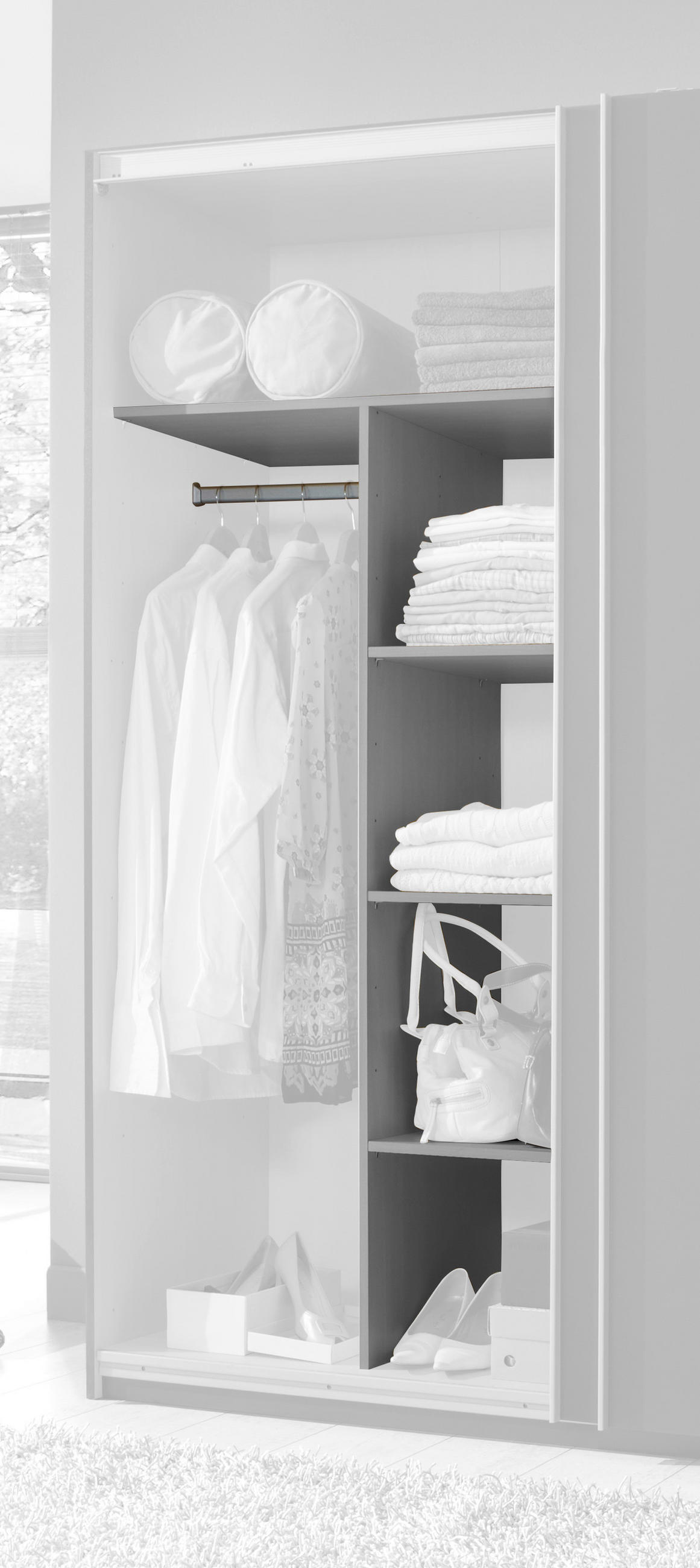 INRE INDELNING 87/148/50 cm   - grå, Modern, metall/trämaterial (87/148/50cm) - MID.YOU