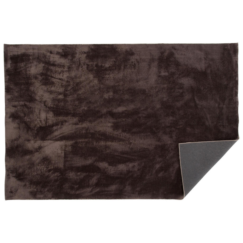 Thumbnail - P & B Flachwebeteppich, Braun, Textil, Uni, rechteckig, 160x230 cm, Handmade in China, leicht zusammenrollbar, Teppiche ...