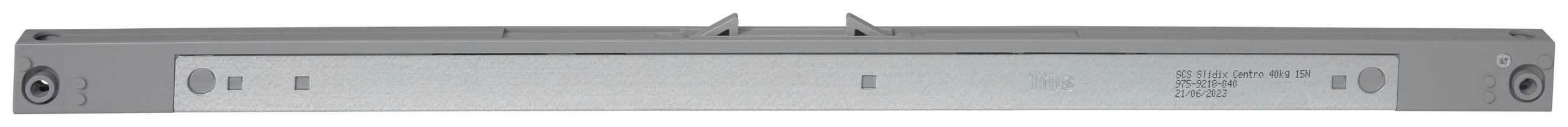 TÜRDÄMPFER 46,5/2,5/1,5 cm   - Grau, Konventionell, Kunststoff/Metall (46,5/2,5/1,5cm) - Carryhome