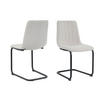 STUHL-SET 2 Stück  in Struktur Textil  - Beige/Schwarz, Design, Textil/Metall (43/87/53cm) - Livetastic