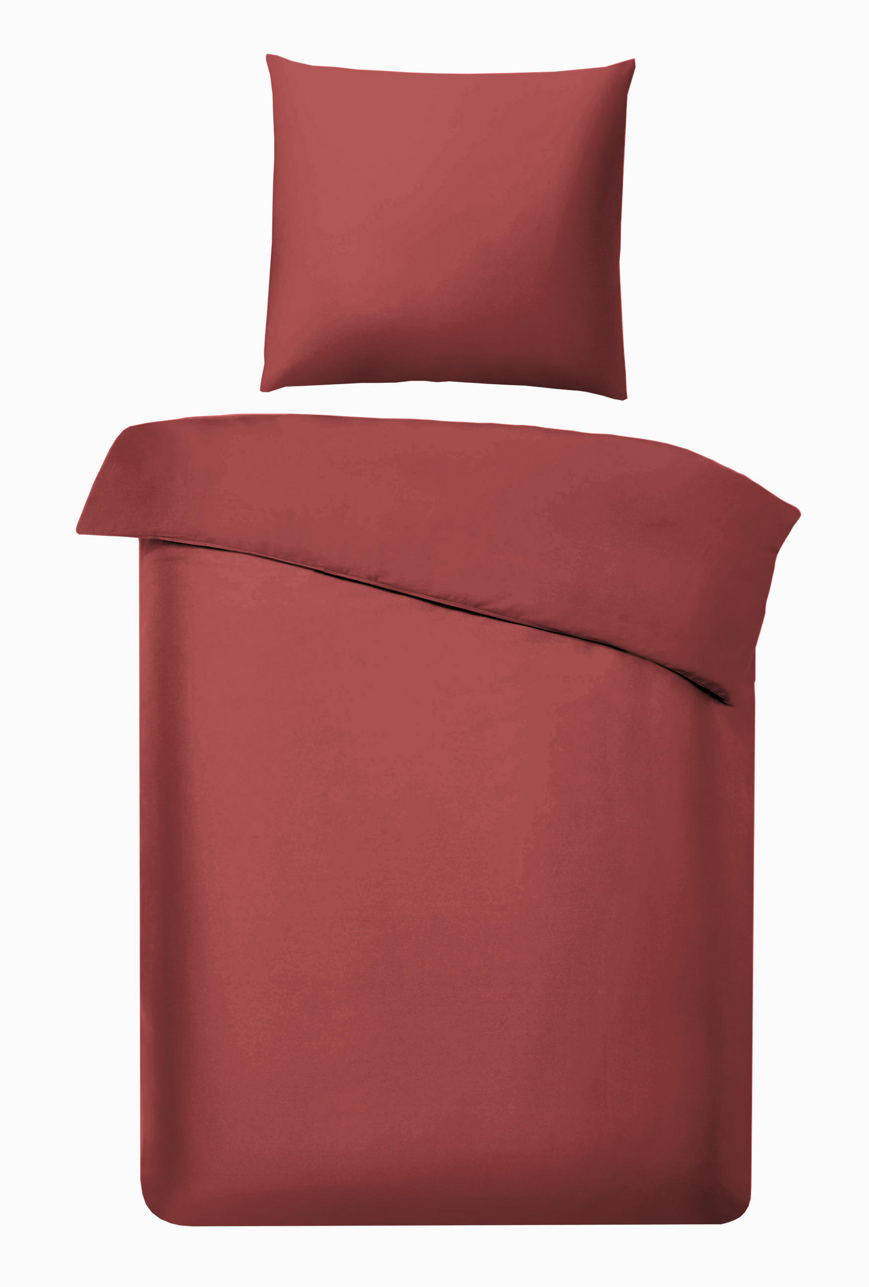 BETTWÄSCHE Flanell 135/200 cm  - Dunkelorange, Basics, Textil (135/200cm) - Bio:Vio