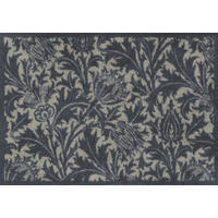 FUßMATTE 60/85 cm Thistle  - Blau, Design, Kunststoff/Textil (60/85cm) - wash+dry