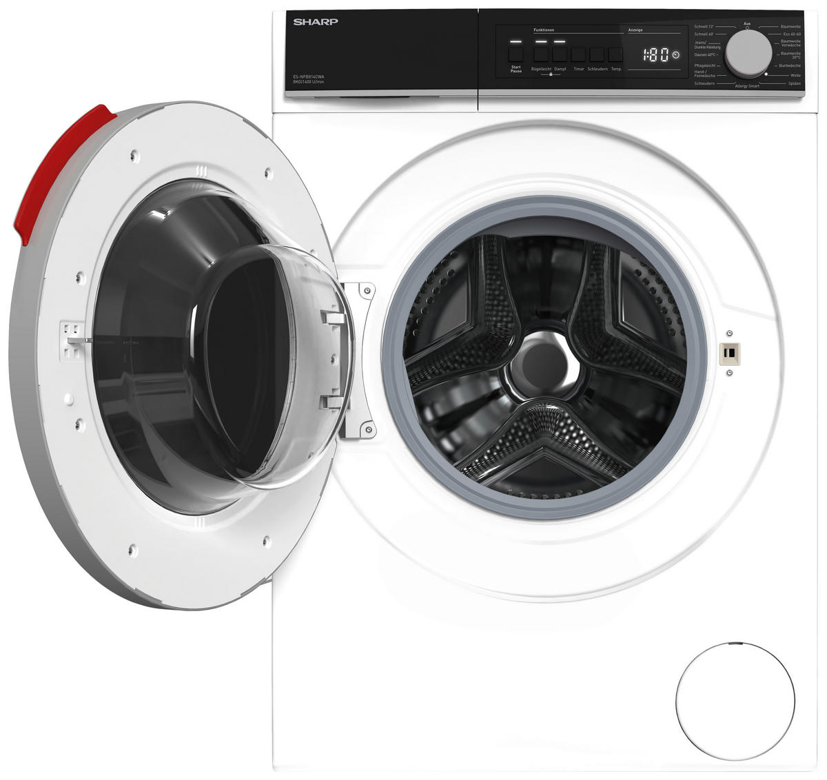 WASCHMASCHINE ES-NFB814CWA-DE  - Weiß, KONVENTIONELL (59,7/84,5/55,7cm) - Sharp