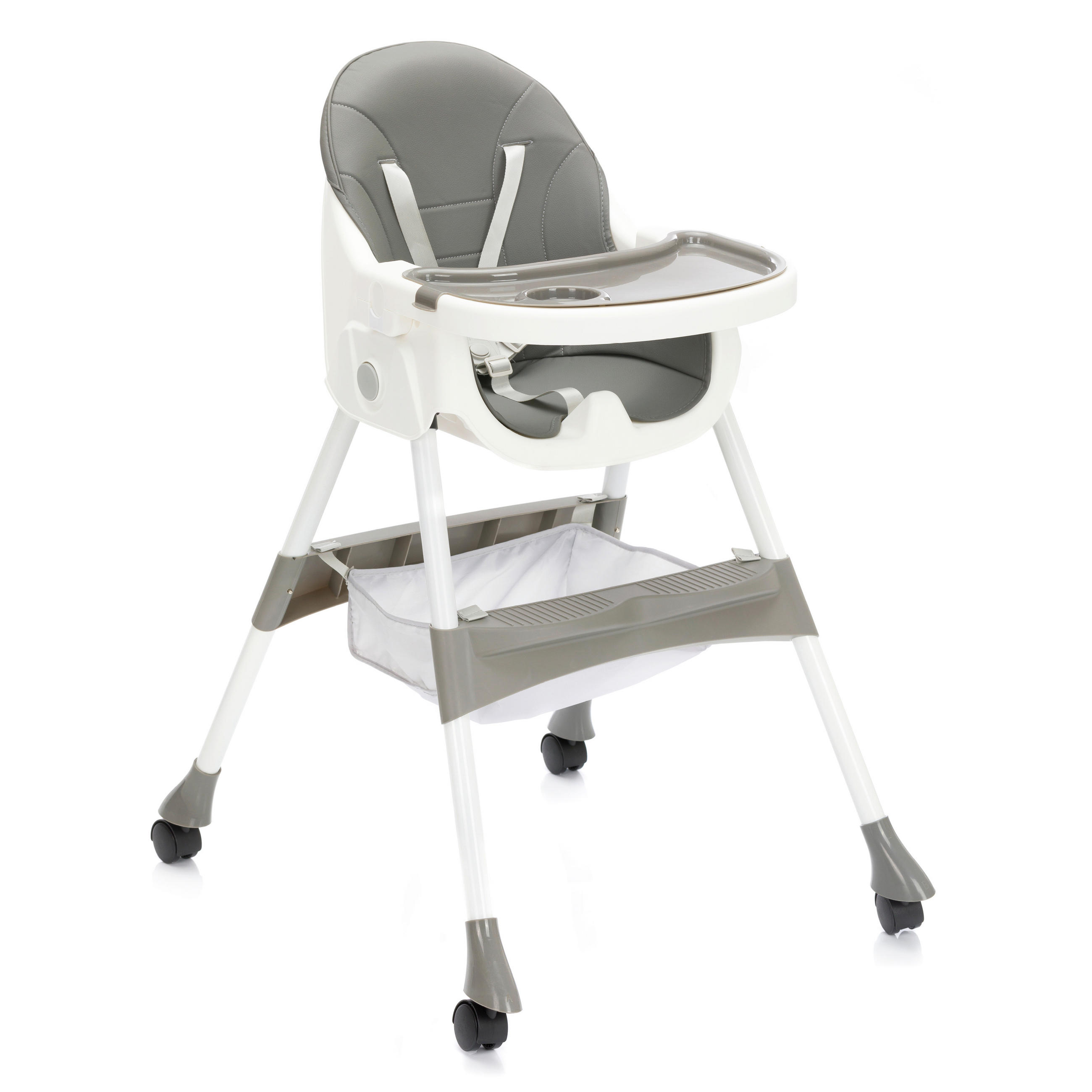 HOCHSTUHL Finn Grau, Weiß Grau  - Weiß/Grau, Basics, Textil/Metall (71/60/95cm) - Fillikid